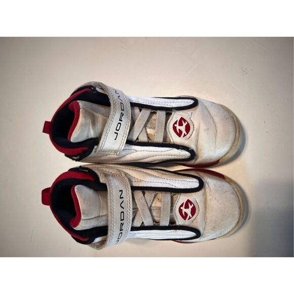 Jordan Toddler Size 10C Pro Strong Sneakers White Black Red Sporty Basketball - Picture 4 of 13